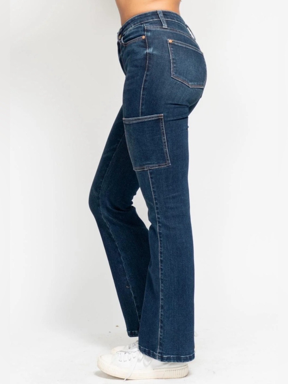 Judy Blue High Waist Cargo
Bootcut Denim Jeans - Picture 3 of 6